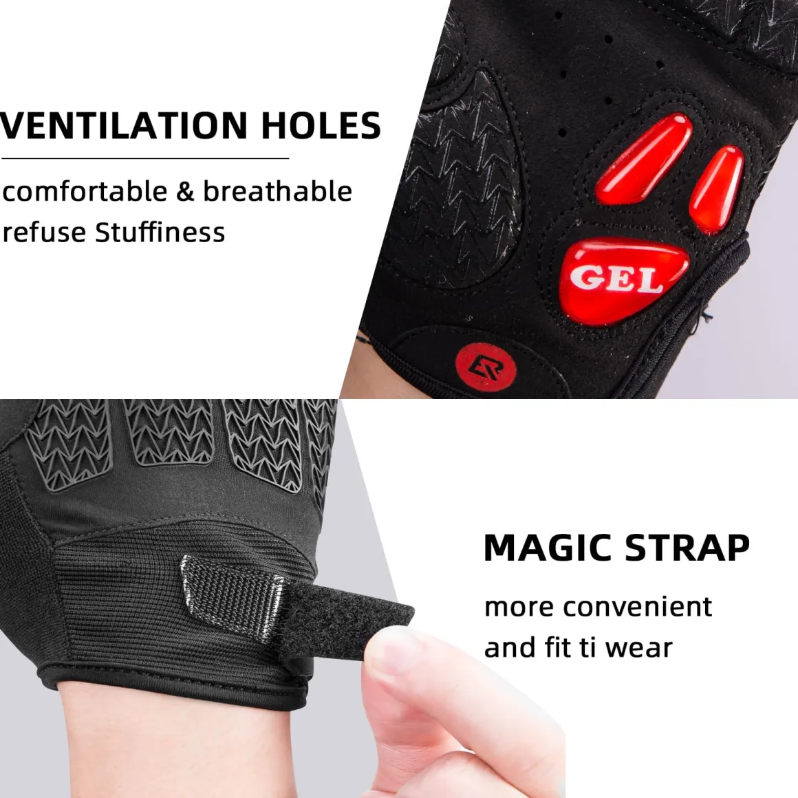 ROCKBROS Winter Cycling Windproof Anti-Slip Thermal Bike Gloves for Cycling,Biking,Running