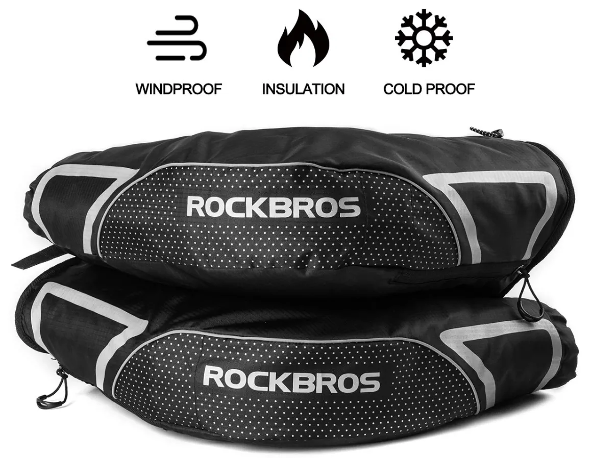 ROCKBROS Winter Handlebar Mittens - Extreme Cold Weather MTB Fat Bike Pogies