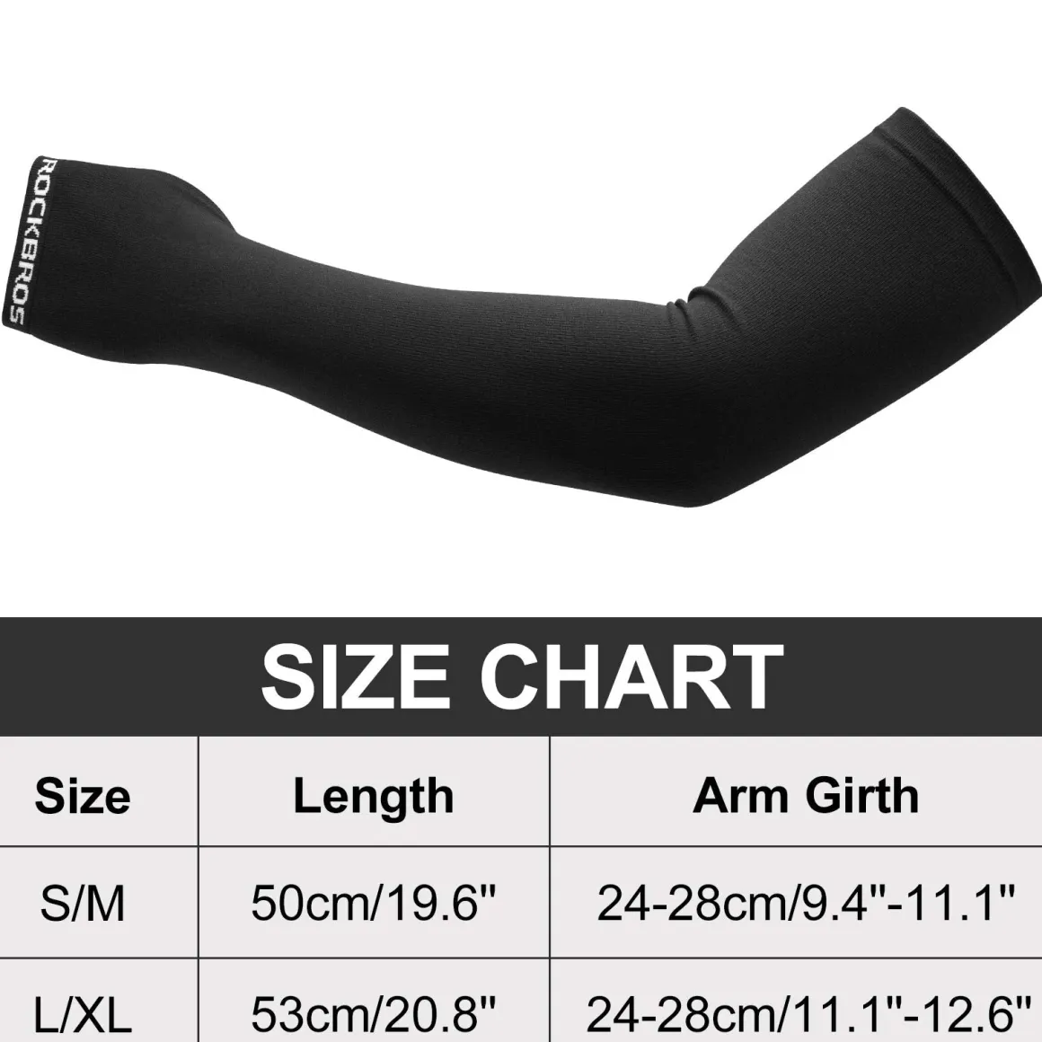 ROCKBROS Winter Knit Arm Warmers, Long Fingerless Sleeves for Women Men