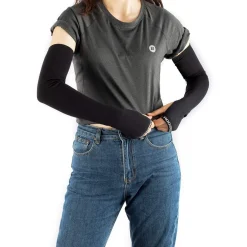 ROCKBROS Winter Knit Arm Warmers, Long Fingerless Sleeves for Women Men