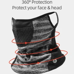 ROCKBROS Winter Neck Gaiter Warmer with Ear Loops Cold Weather