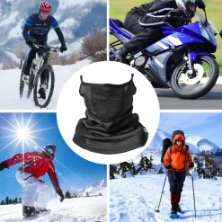 ROCKBROS Winter Neck Gaiter Warmer with Ear Loops Cold Weather