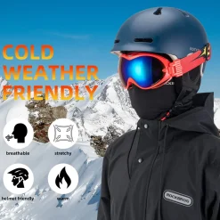 ROCKBROS Winter Ski Mask with Filter Pocket, Full Face Balaclava for Men Women