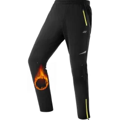 ROCKBROS Winter Thermal Tights Windproof Bike Cycling Pants for Running Outdoor Hiking Gear