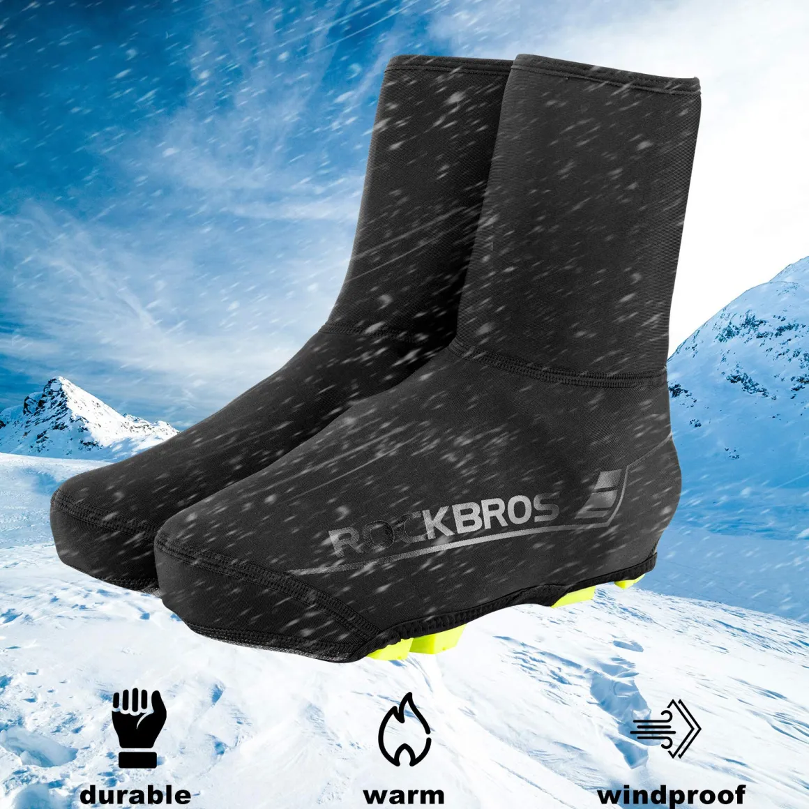 ROCKBROS Winter Thermal Water-Resistant Cycling Shoe Covers