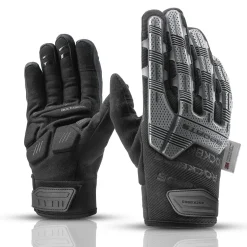 ROCKBROS Winter Touchscreen Motorcycle Gloves with Palm Padding & Knuckle Protection