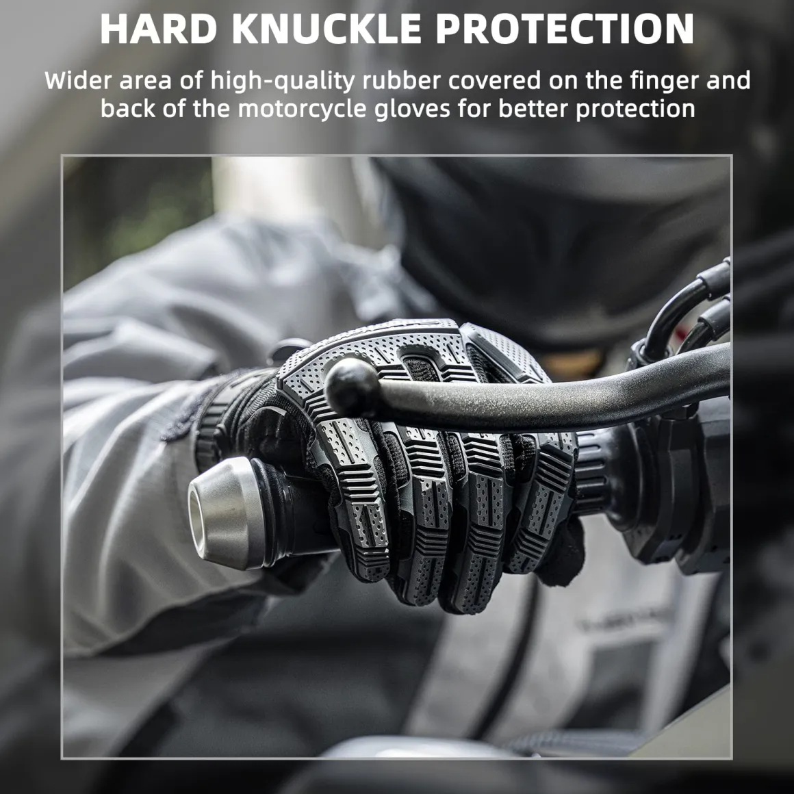 ROCKBROS Winter Touchscreen Motorcycle Gloves with Palm Padding & Knuckle Protection