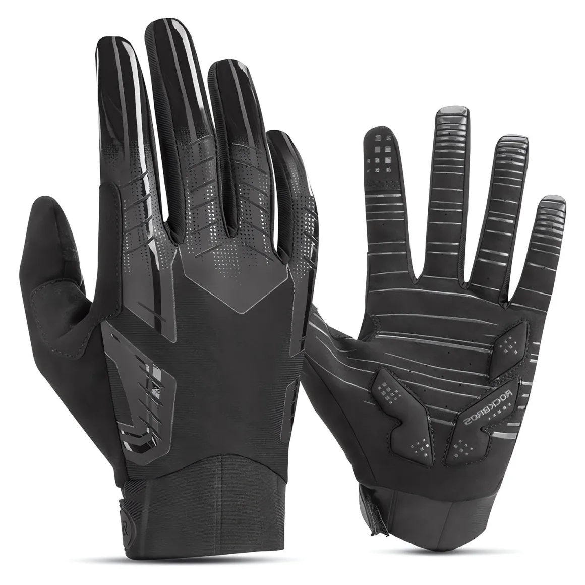 ROCKBROS Winter Windproof Silicone Full-Finger Cycling Gloves