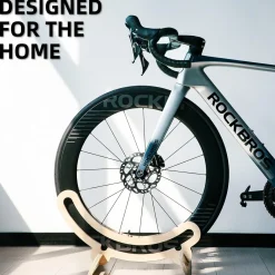 ROCKBROS Wooden Bike Stand Stylish Stable Storage