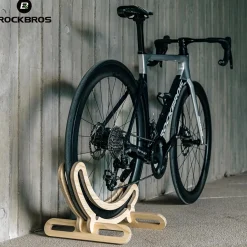 ROCKBROS Wooden Bike Stand Stylish Stable Storage