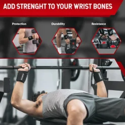 ROCKBROS 22” Wrist Wraps with Thumb Loop Premium Quality for Weightlifting