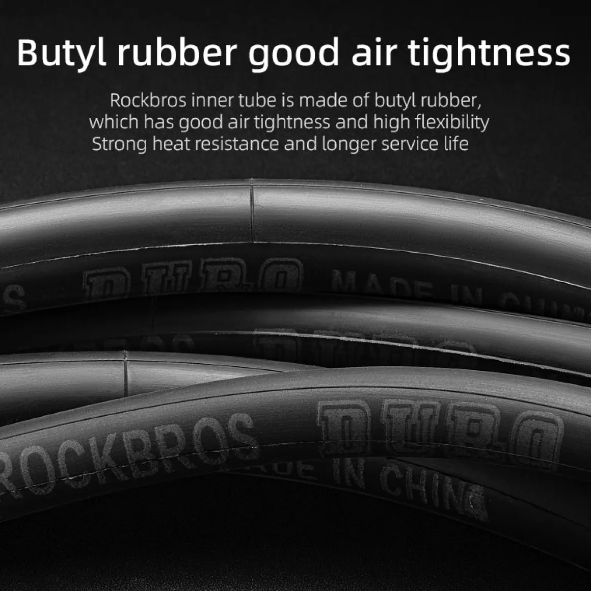 ROCKBROS 700X23/25/28/35C Road Bike Inner Tube 48mm Presta/Schrader Valve High Self Sealing Butyl Rubber