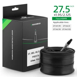 ROCKBROS 26'/27.5'X1.95/2.125 Mountain Bike Inner Tube 48mm Presta/Schrader Valve High Self Sealing Butyl Rubber
