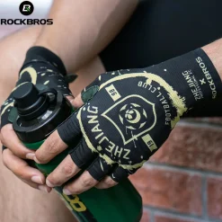 ROCKBROS × Zhejiang Professional FC Limited Edition Half-Finger Cycling Gloves