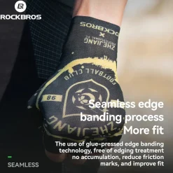 ROCKBROS × Zhejiang Professional FC Limited Edition Half-Finger Cycling Gloves