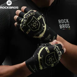ROCKBROS × Zhejiang Professional FC Limited Edition Half-Finger Cycling Gloves