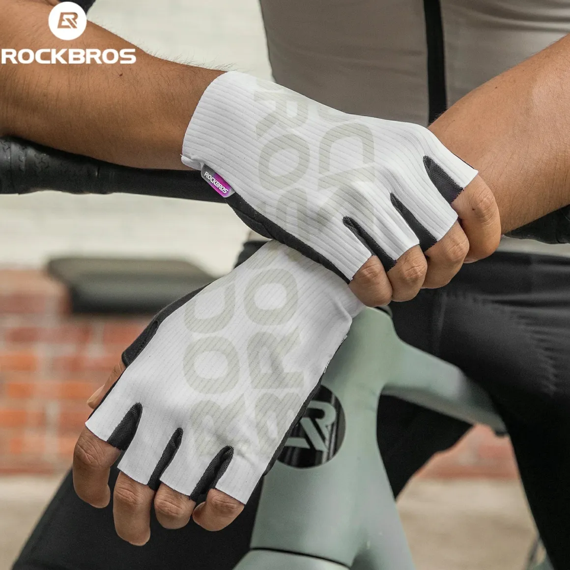 S405 Cycling Half-Finger Gloves 3D-Pinted Palm Pad