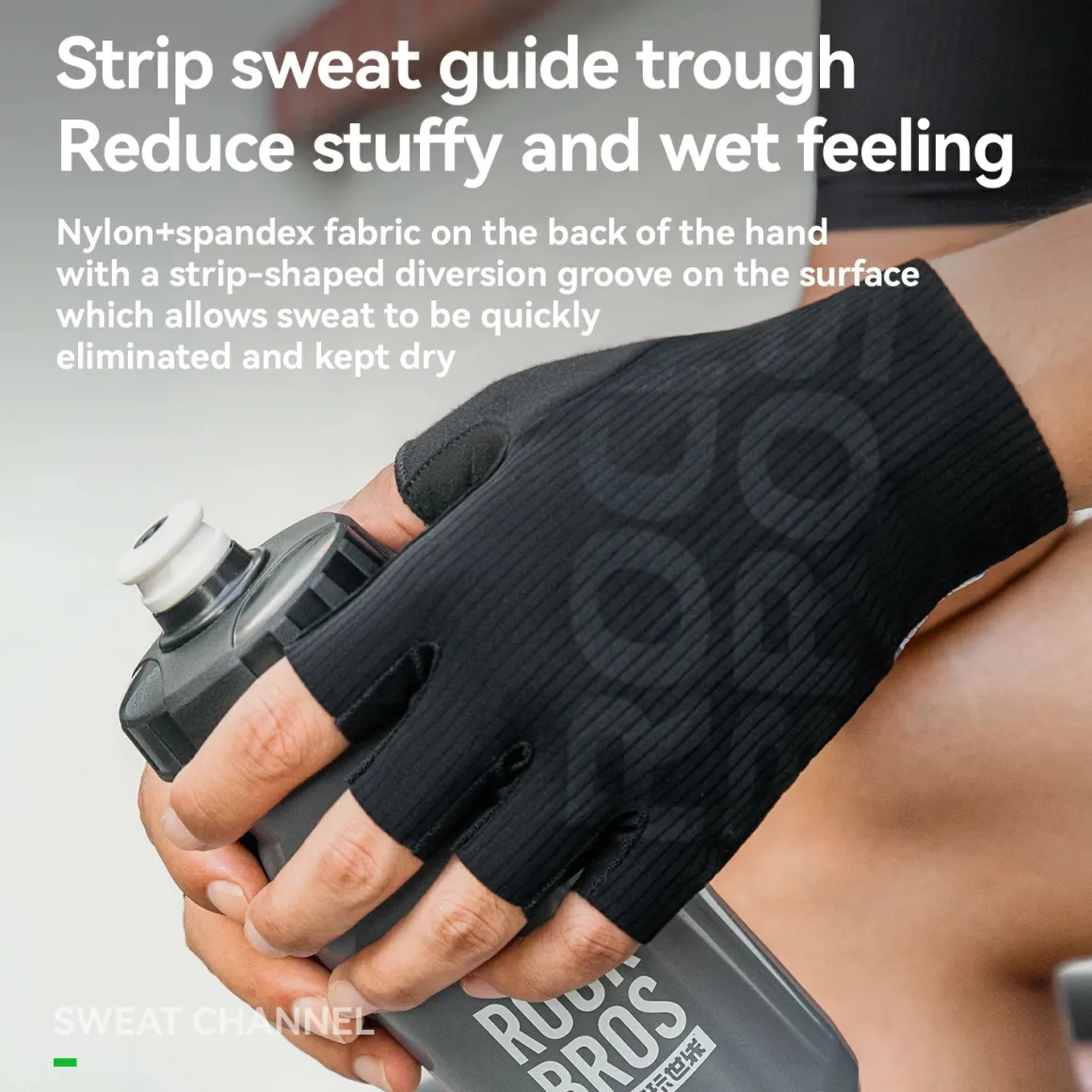 S405 Cycling Half-Finger Gloves 3D-Pinted Palm Pad