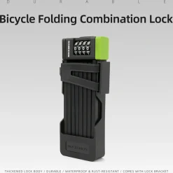 8-Section Folding Combination Bike Lock