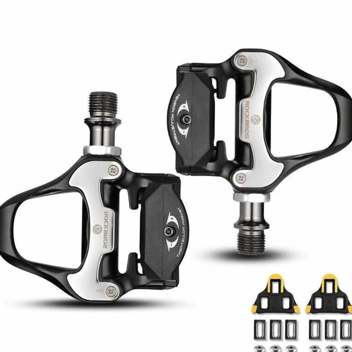Self-Lock Road Bike Pedals with Shimano SPD-SL/Look KEO Cleat System (Pair)