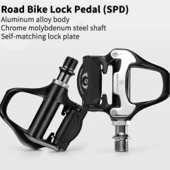 Self-Lock Road Bike Pedals with Shimano SPD-SL/Look KEO Cleat System (Pair)