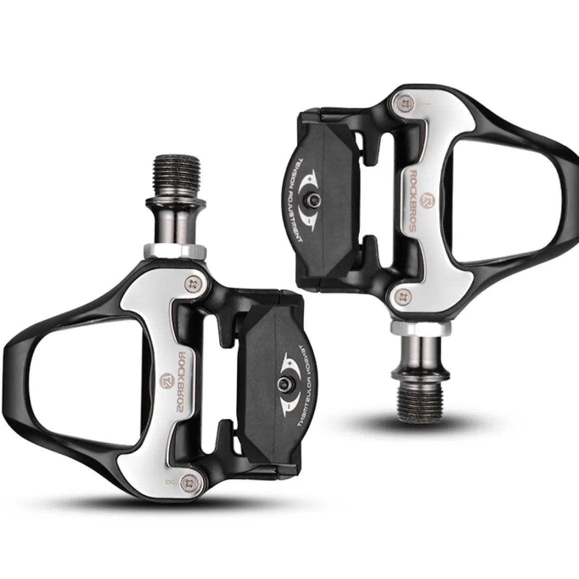 Self-Lock Road Bike Pedals with Shimano SPD-SL/Look KEO Cleat System (Pair)