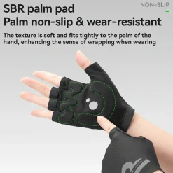 S407 Half-Finger Cycling Gloves with SBR Palm Breathable Mesh