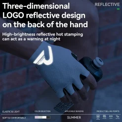 S407 Half-Finger Cycling Gloves with SBR Palm Breathable Mesh