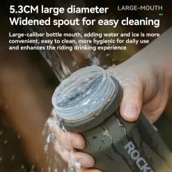 Skin-Feeling Bike Bottle with Pull-Top Lid – Lightweight Leakproof 600/750ml