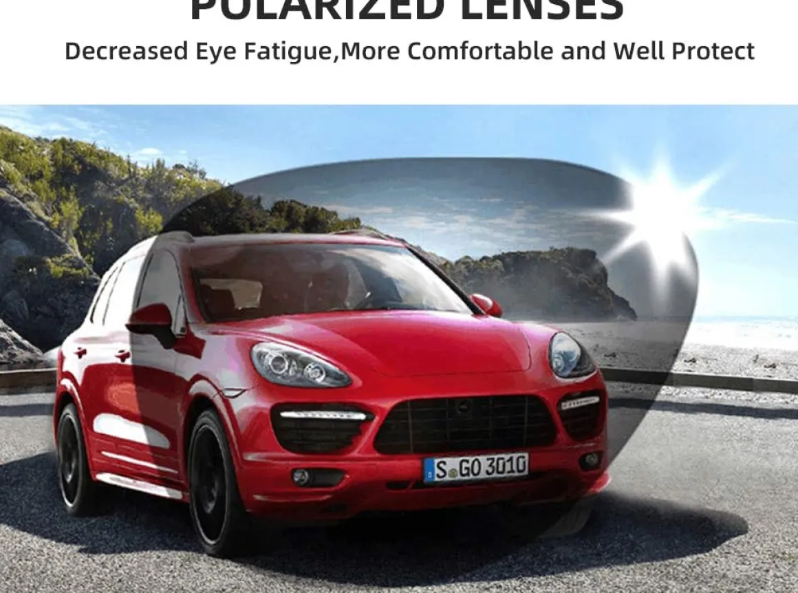 Slim Polarized Sports Sunglasses with 4 Lenses