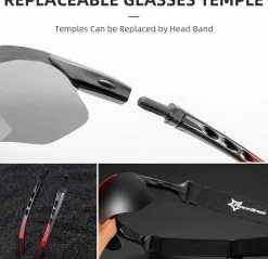 Slim Polarized Sports Sunglasses with 4 Lenses