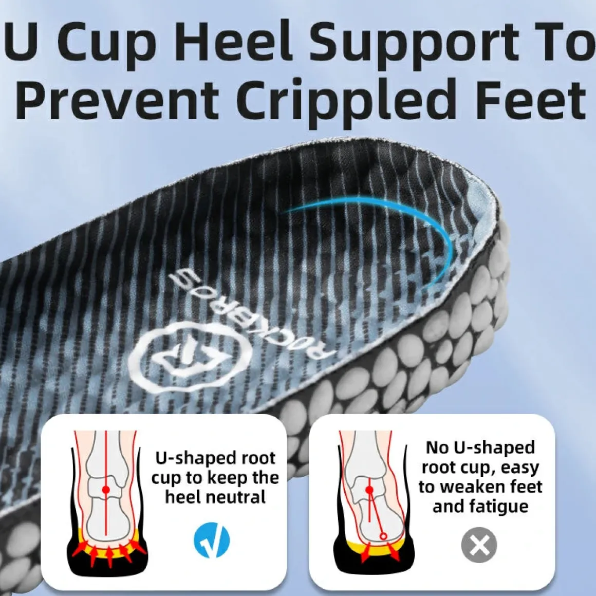 Sports Shock-Absorbing Insoles 3 Pairs