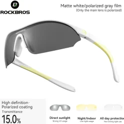 SP402 Polarized Glasses 3 Replaceable Lenses UV400