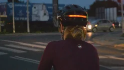 Steering Remote Smart Riding Helmet with Bike Headlight and Tail Light GlowGuard