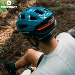 Steering Remote Smart Riding Helmet with Bike Headlight and Tail Light GlowGuard