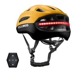 Steering Remote Smart Riding Helmet with Bike Headlight and Tail Light GlowGuard