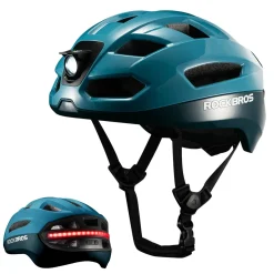 Steering Remote Smart Riding Helmet with Bike Headlight and Tail Light GlowGuard