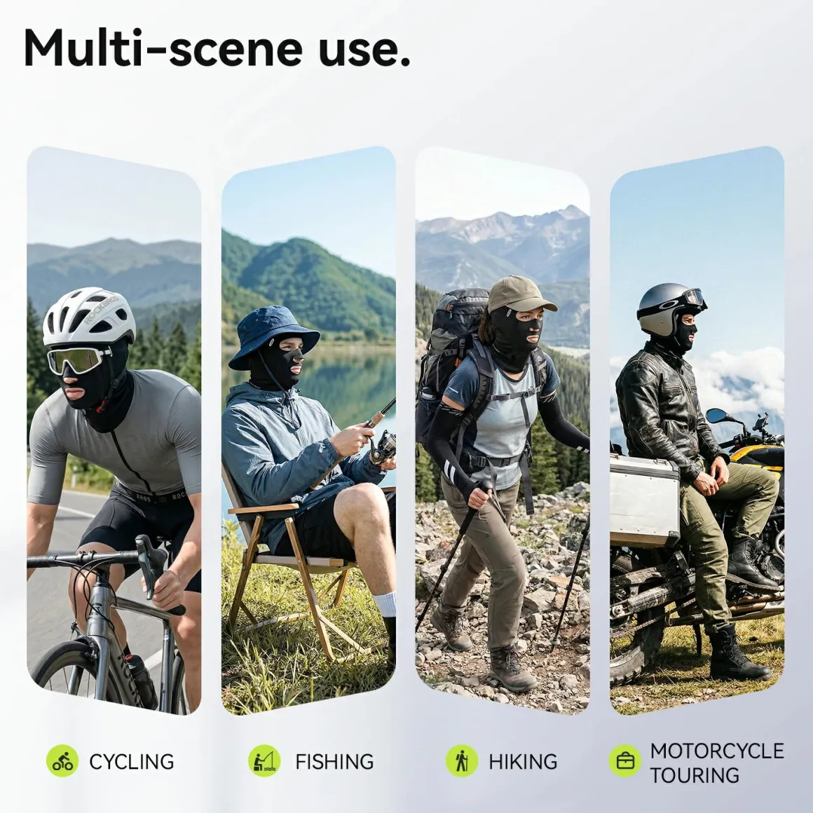 Summer Ice Silk Balaclava Cycling Face Cover