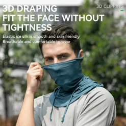 Summer Ice Silk Neck Gaiter Helmet Line