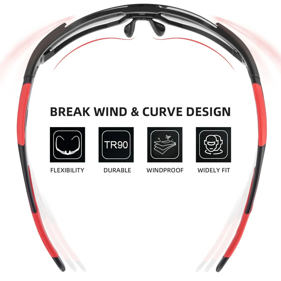 TAC Lightweight Polarized Sunglasses for Cycling & Fishing