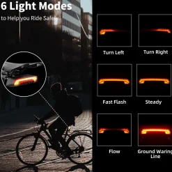 Tail Light with Turn Signals Remote Brake USB