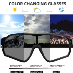 Thickened PC Lens Photochromic Sunglasses (UV400)