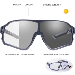 Thickened PC Lens Photochromic Sunglasses (UV400)