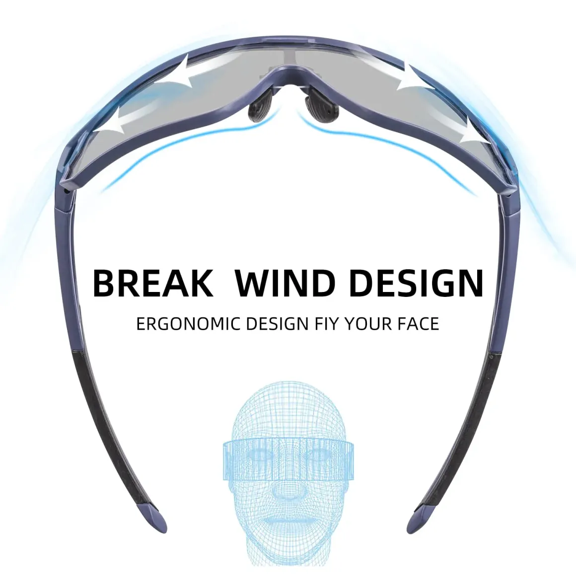Thickened PC Lens Photochromic Sunglasses (UV400)