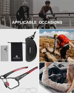 Thickened PC Lens Photochromic Sunglasses (UV400)