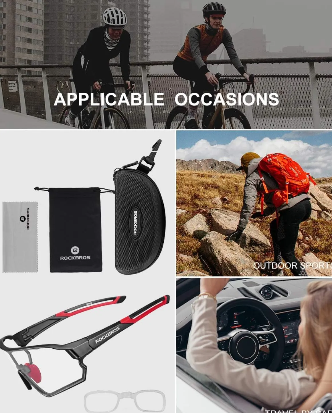 Thickened PC Lens Photochromic Sunglasses (UV400)