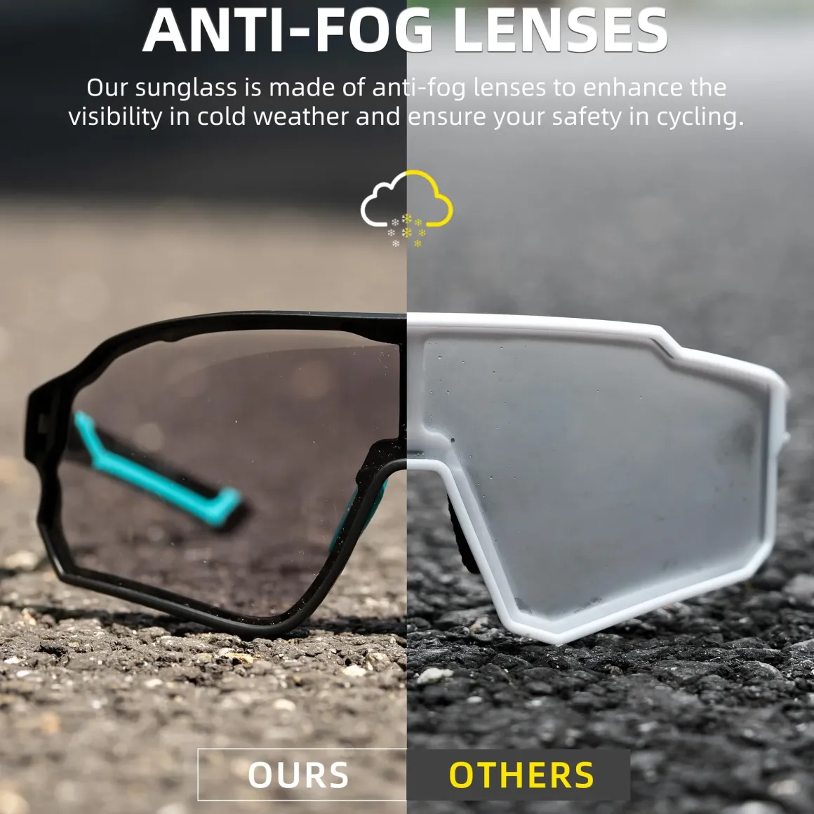 Thickened PC Lens Photochromic Sunglasses (UV400)