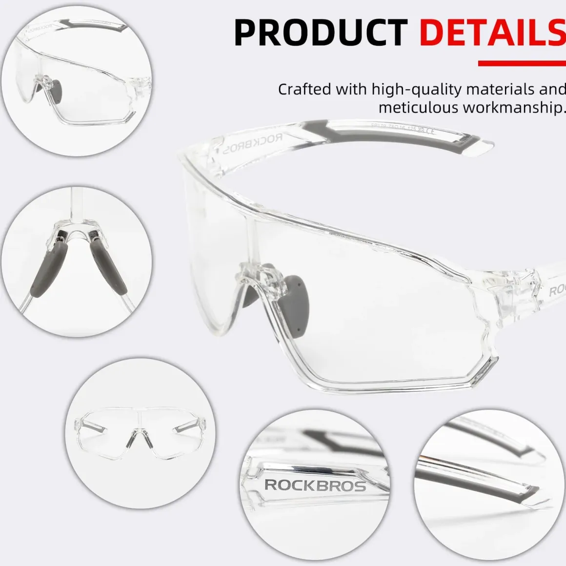 Thickened PC Lens Photochromic Sunglasses (UV400)
