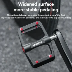 Titanium Axle & Magnesium Alloy 3-Bearing Bike Pedals