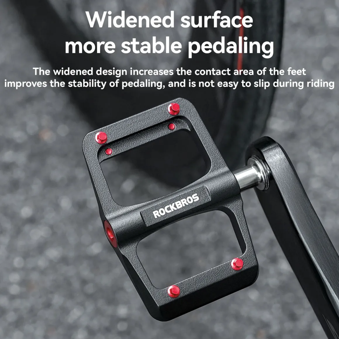 Titanium Axle & Magnesium Alloy 3-Bearing Bike Pedals